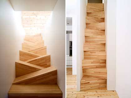 Escada diagonal, design de Gabriella Gustafson e Mattias Ståhlbom